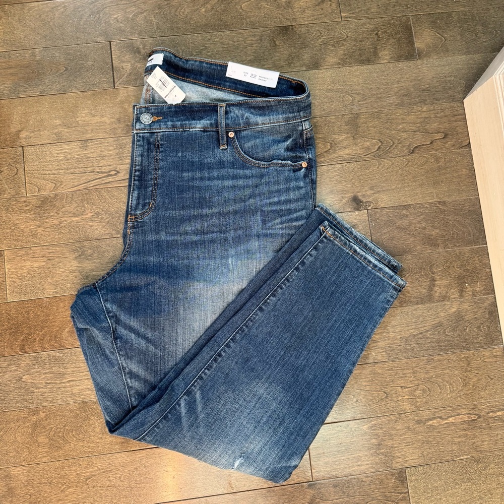 LOFT Size 22 Dark Blue Denim Jeans - NWT
